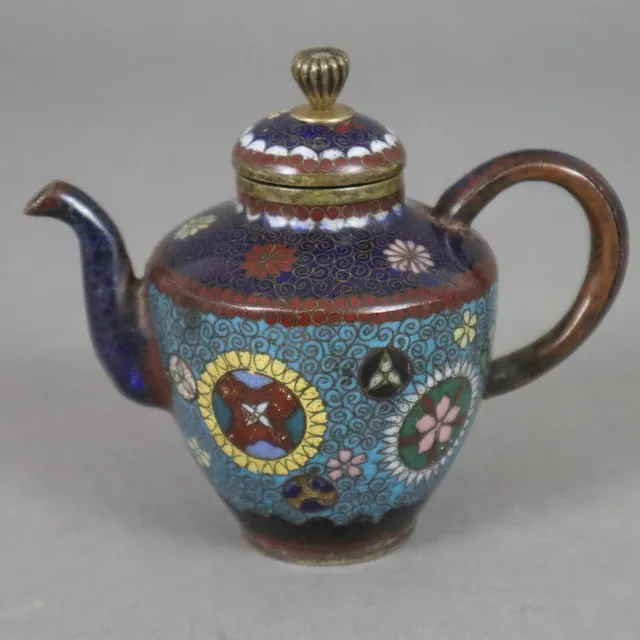 - CLOISONNE-MINIATURKÄNNCHEN - 19.Jh./um 1900, China oder Japan.