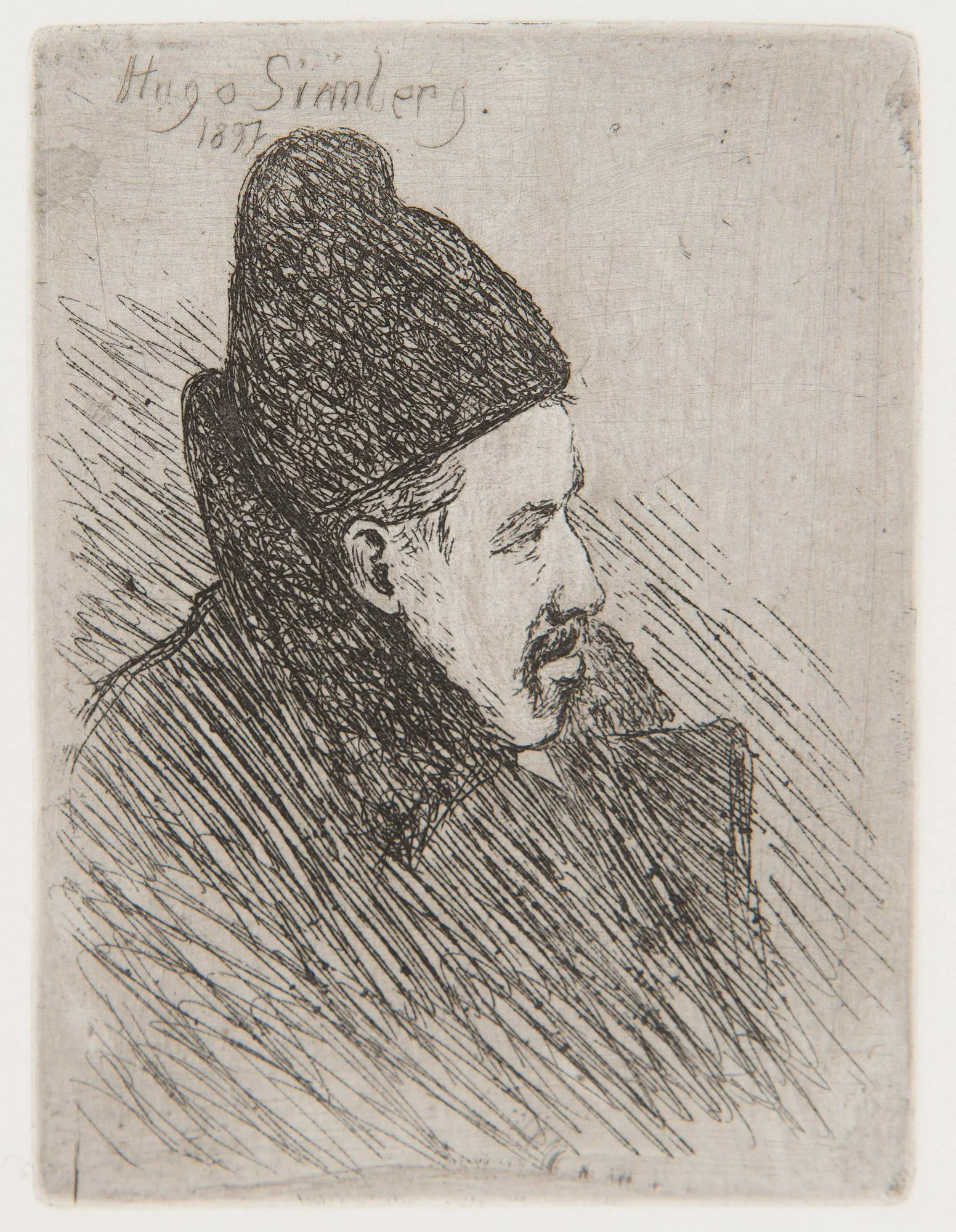 Hugo Simberg, "Omakuva" (Självporträtt). — Konst/Grafik — Bukowskis