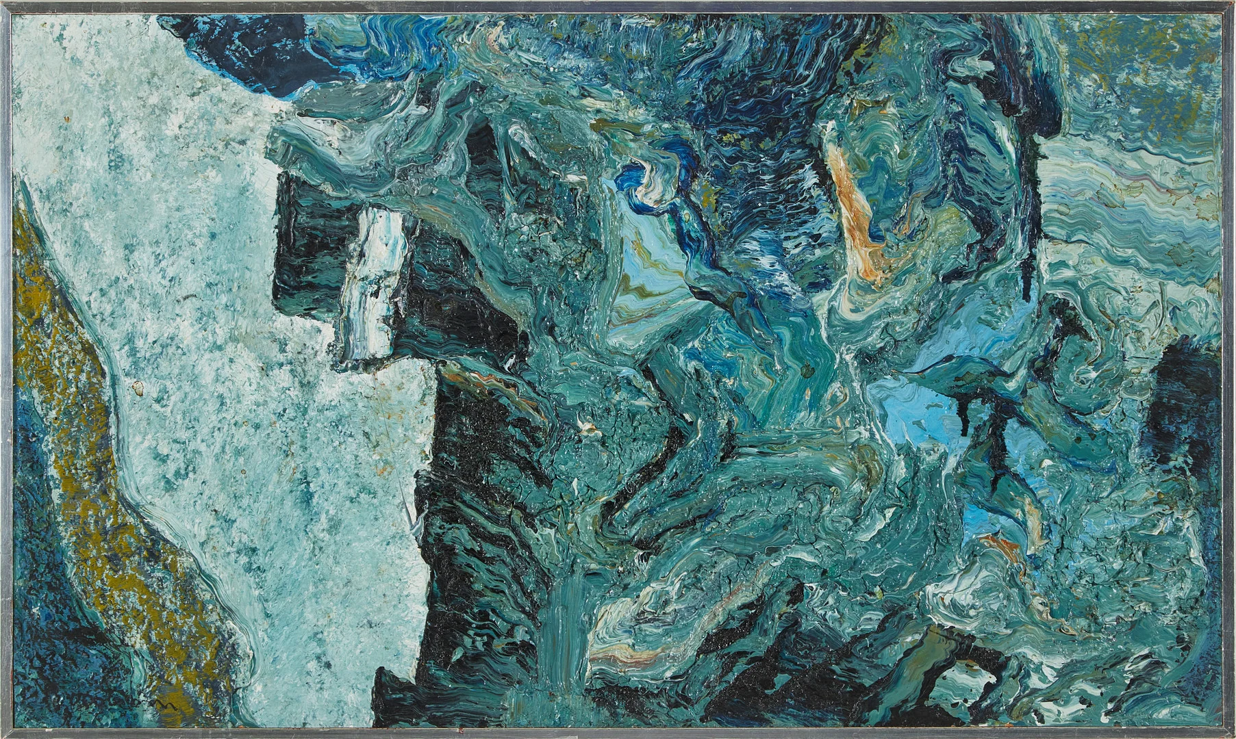 HARRY BOOSTRÖM. Komposition, olja på pannå, signerad. — Paintings — Stockholms Auktionsverk Magasin 5