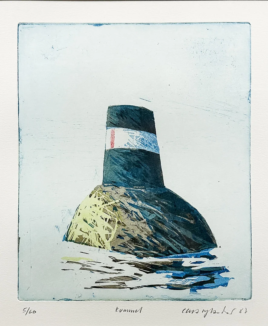 LARS RYLANDER. FÄRGLITOGRAFI, "Kummel", Signerad och numrerad 5/60. — Engravings & Prints — Auktionshuset STO Bohuslän
