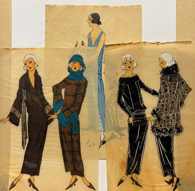 “Très Parisien”, women's fashion figurines.