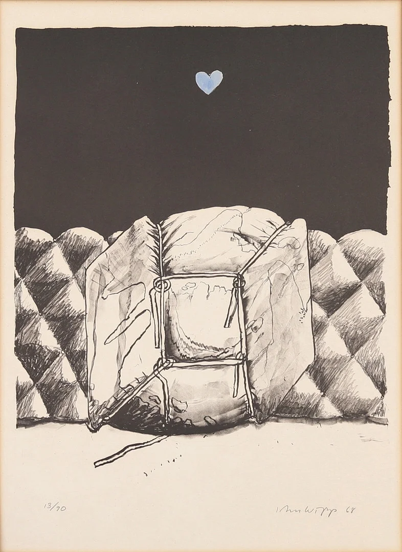 JOHN WIPP. Litografi, signerad, daterad och numrerad. — Engravings & Prints — Garpenhus Auktioner