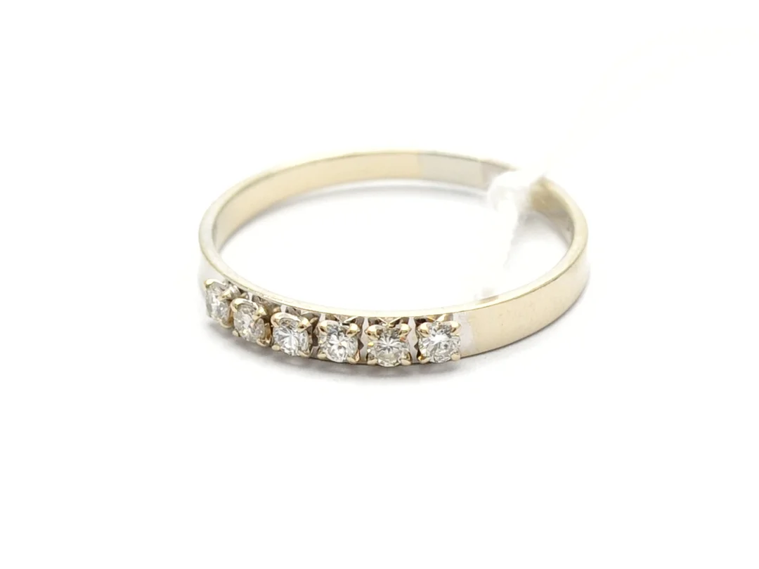 Ring vitguld 18K 2,2g Ø19¼ med diamanter 6xca.0,03ct — Smycken/Ring — Kaplans