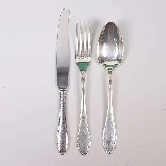BESTICK, 36 delar, nysilver.