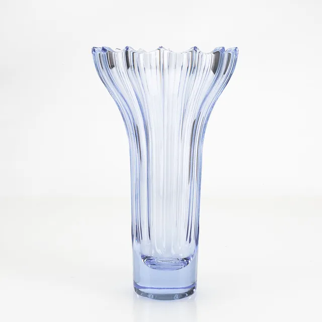 AIMO OKKOLIN. VAS, glas, "Koralli" (Korall), signerad Aimo Okkolin Riihimäen Lasi Oy.