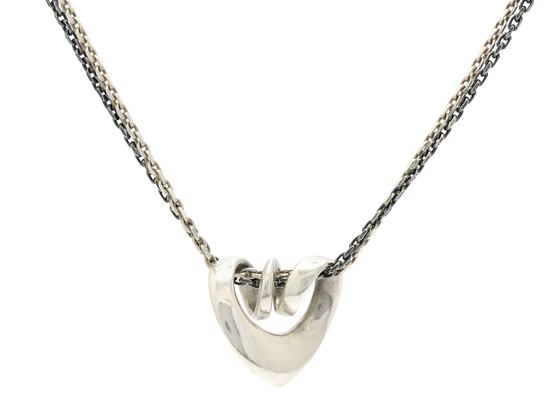 HÄNGE/KEDJA, örhängen, George Jensen, silverkedja 42 cm, — Smycken/Hänge med kedja — Kaplans