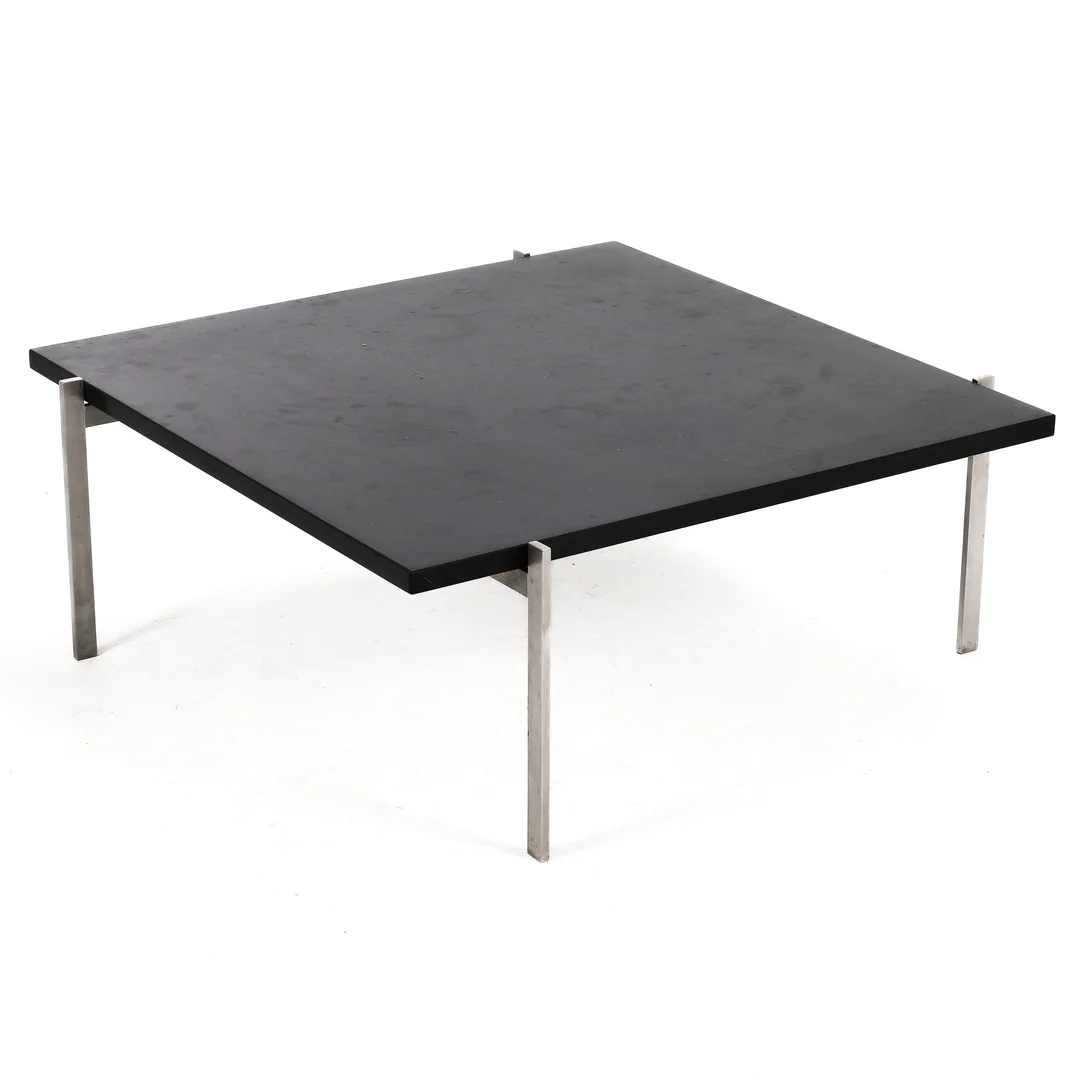 Poul Kjærholm: PK61 coffee table with black slate top — Furniture/Coffee tables, occasional tables — Lauritz