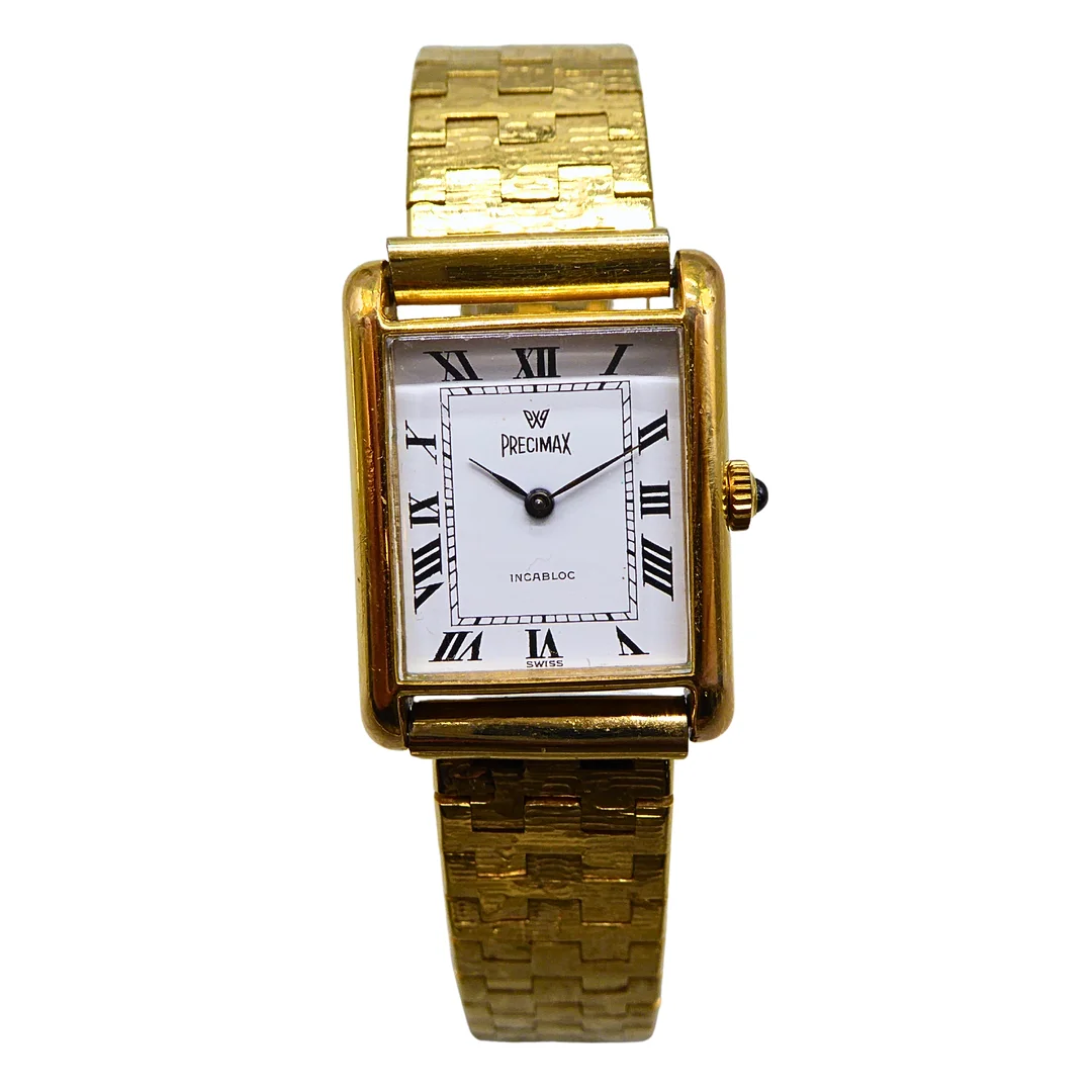 PRECIMAX DAMENARMBANDUHR MIT EINER STOSSSICHERUNG. — Wristwatches — Auktionshaus Stuber's Hammerschlag