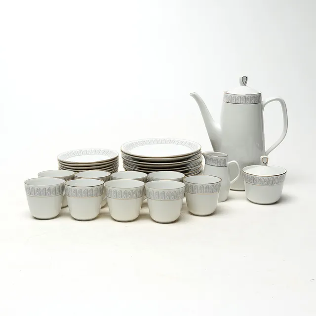 KAFFESERVIS, 24 delar, porslin, Rörstrand, Pyrene.
