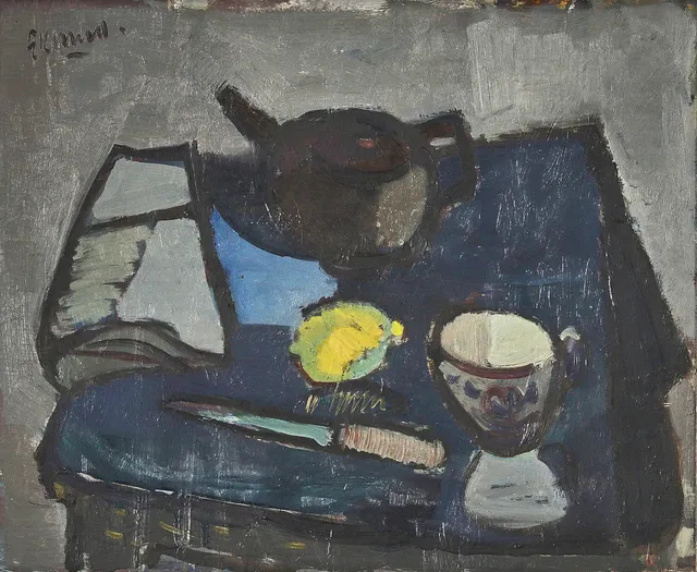 BENGT EKLUND (Gävle, 1916-1989): "Stilleben m tekanna", signerad Eklund, olja på pannå.