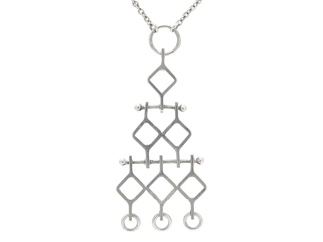 HÄNGE/KEDJA, silver, Finland, längd 62 cm, vikt 17 g.