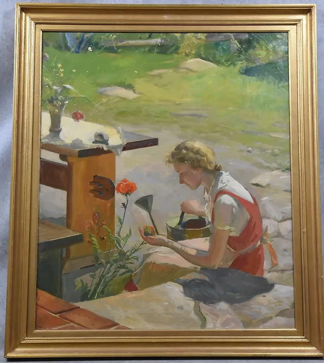 GUNNAR WALLENTIN. 1905-1997, olja på duk signerad daterad 1935.