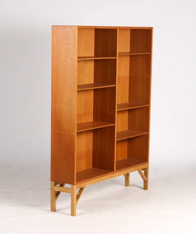 Børge Mogensen for FDB, bookcase with movable shelves, oak, 1960s
