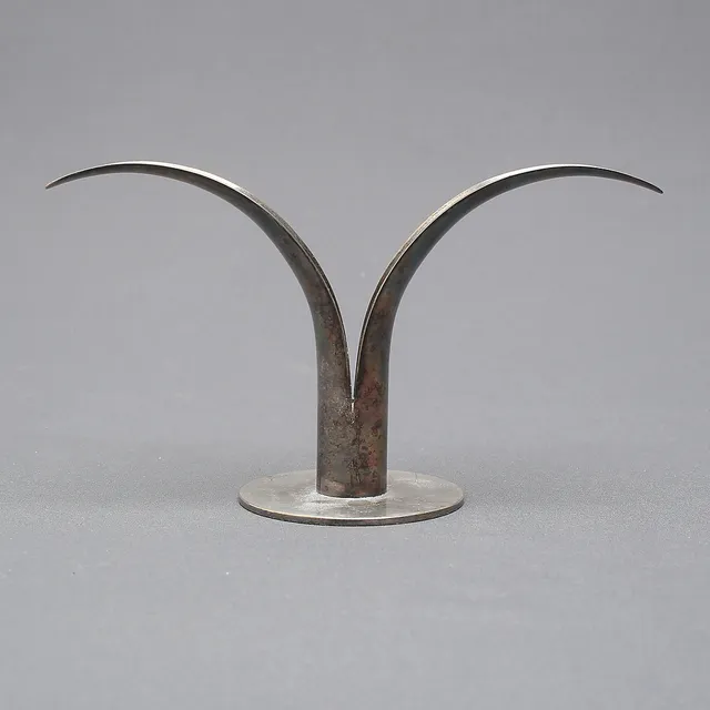 LJUSSTAKE, nysilver, Ivar Ålenius Björk, Ystad Metall.