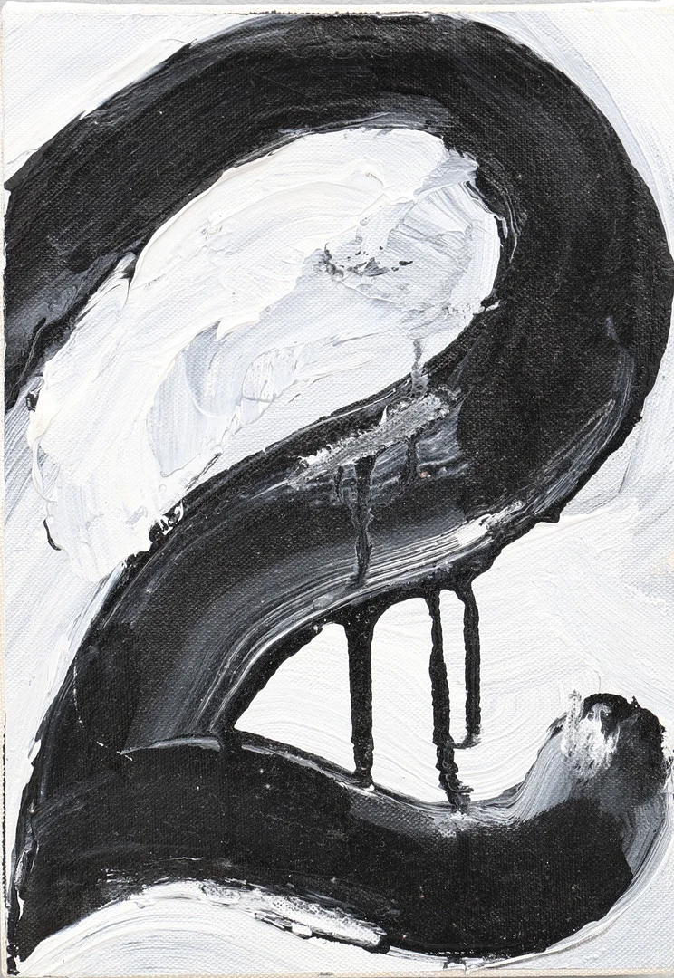 PAUL OSIPOW. KOMPOSITION MED SIFFRAN 2, 1986. — Paintings — Crafoord Auktioner Lund