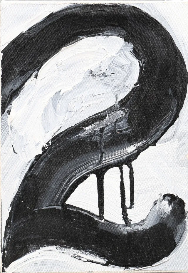 PAUL OSIPOW. KOMPOSITION MED SIFFRAN 2, 1986.