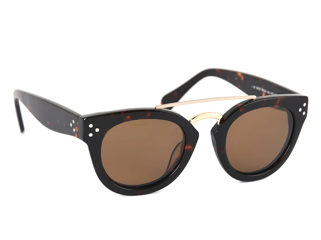 SOLGLASÖGON, CÉLINE, 6072E, 49 24, bruna bågar, bruna glas, etui. — Accessoarer/Solglasögon — Kaplans