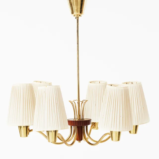 TAKLAMPA, Bröderna Malmströms metallvarufabrik, modell 1196, 1950-tal, Swedish Modern.