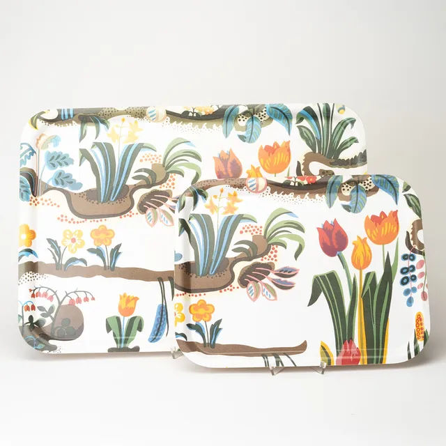 JOSEF FRANK. Brickor, 2 st, "Primavera", Firma Svenskt Tenn.