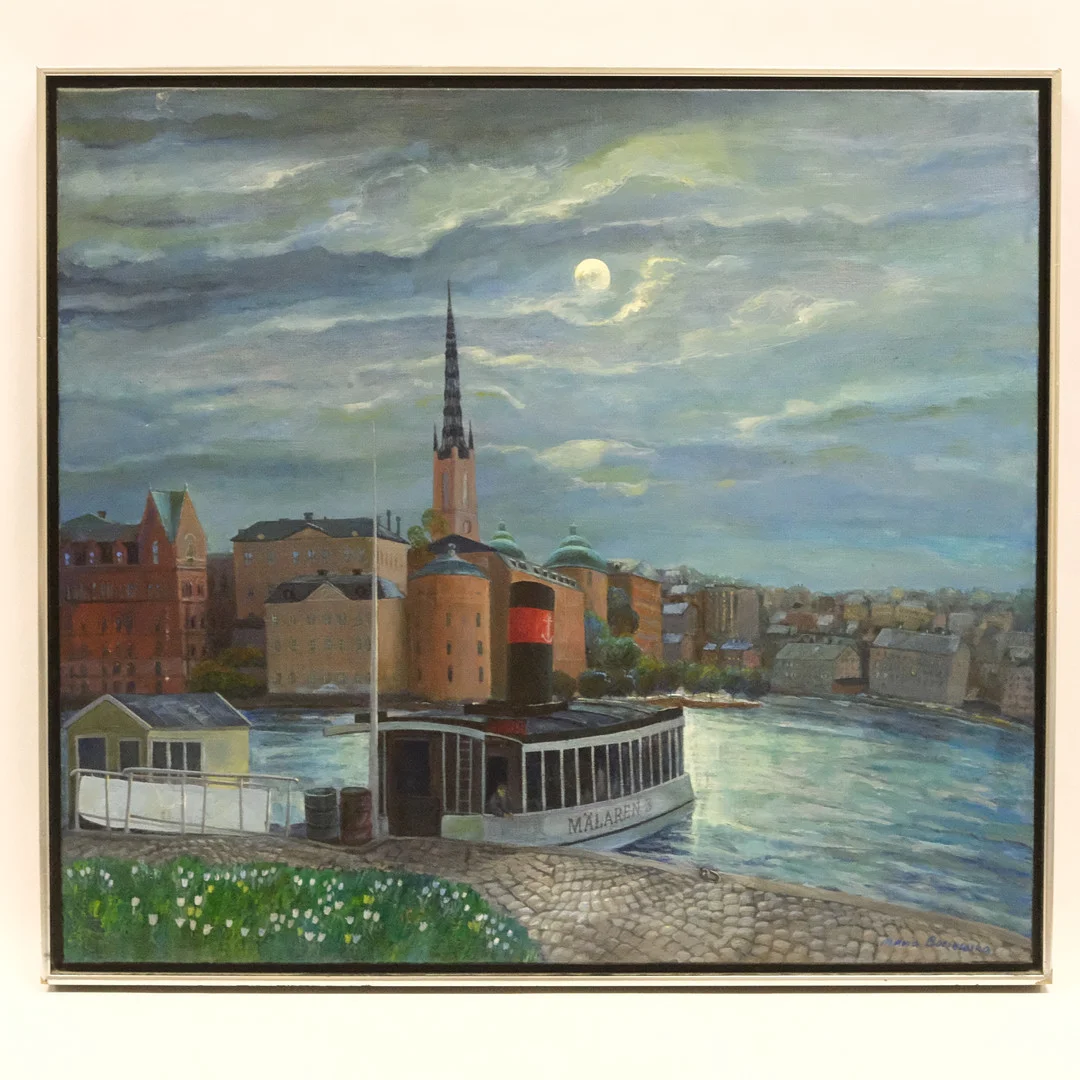 MARIA BOCZEWSKA. OLJA PÅ DUK, RIDDARHOLMEN, SIGNERAD, 61X68CM. — Paintings — Björnssons Auktionskammare