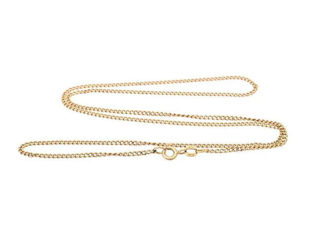 HALSKEDJA, 18K guld, pansarlänk, längd 51 cm, vikt 5 g.