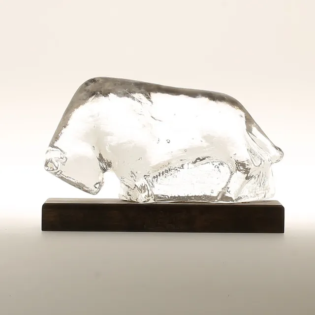 SKULPTUR, glas, Uno Westerberg, Pukeberg.