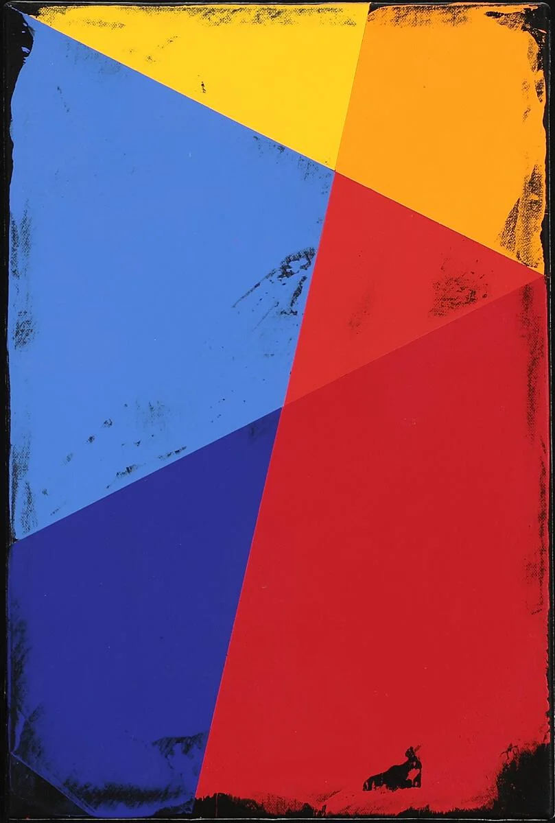 Per Arnoldi: Untitled, 2007. Signed on the reverse with date. Oil on canvas laid on board. 70×55 cm. — Modern Paintings/Modern art — Bruun Rasmussen