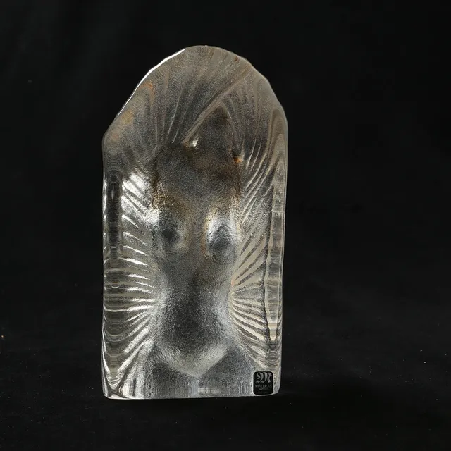 ERIKA HÖGLUND. SKULPTUR, glas, Målerås, signerad.