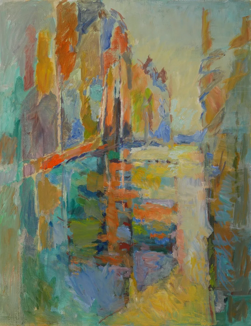 ROLF INGVAR KARLSSON. Alsterån, olja på duk, osignerad. — Paintings — Auktionsfirma Kenneth Svensson i Kalmar