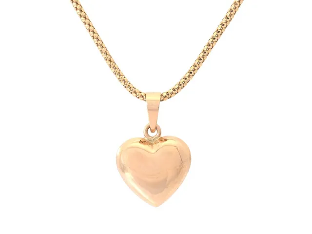 HÄNGE MED KEDJA, 18K guld, hjärta, mått hänge ca 10 x 10 mm, längd kedja 40 cm, vikt 4,4 g.