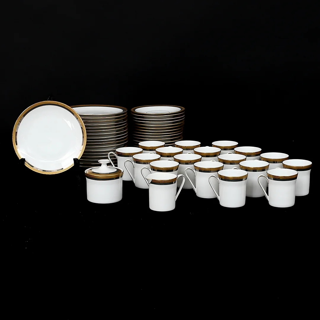 KAFFESERVISDELAR, 37 delar, porslin, Scherzer, Bavaria. — European — Garpenhus Auktioner