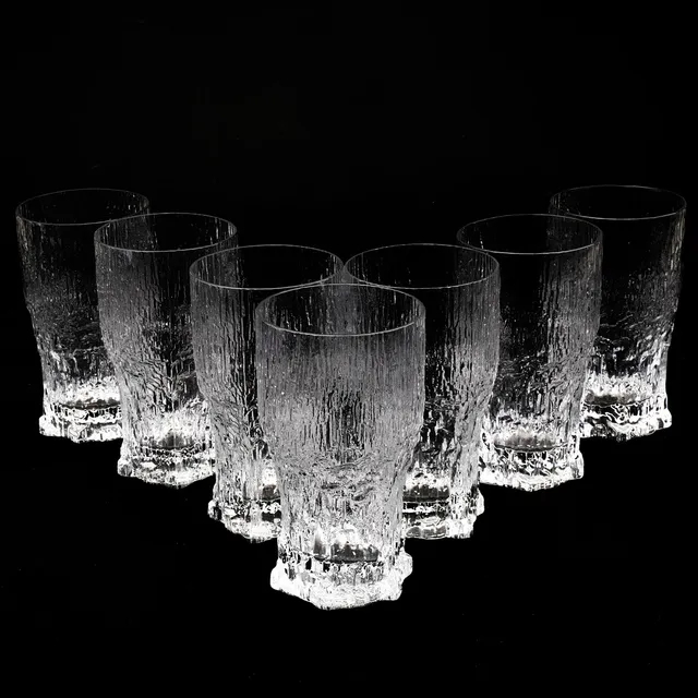 TAPIO WIRKKALA. Ölglas, 7 stycken, "Aslak", Iittala, Finland.