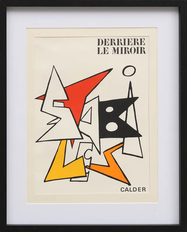 ALEXANDER CALDER. Originallitografi, omslag till Derrière le Miroir nr 141 1963.