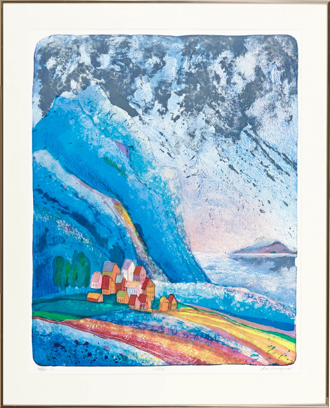 Langaas, Eva — "Nattlys" — Kunst/Grafikk — Blomqvist