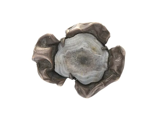 BROSCH, silver, kvarts, Finland 1968, lös sten, 4 x 3,3 cm, vikt 11,7 g.