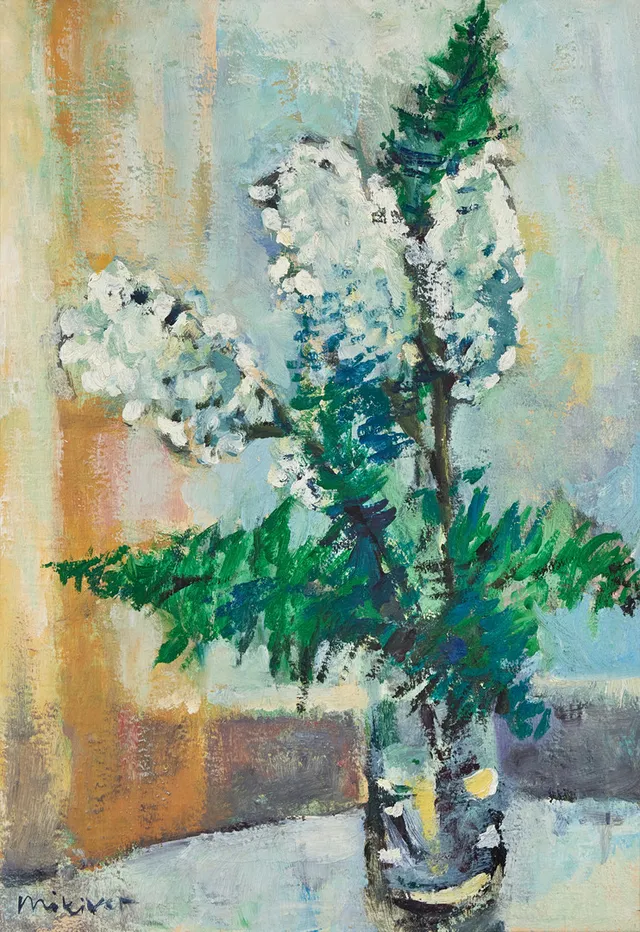 OLEV MIKIVER. Blomsterstilleben.