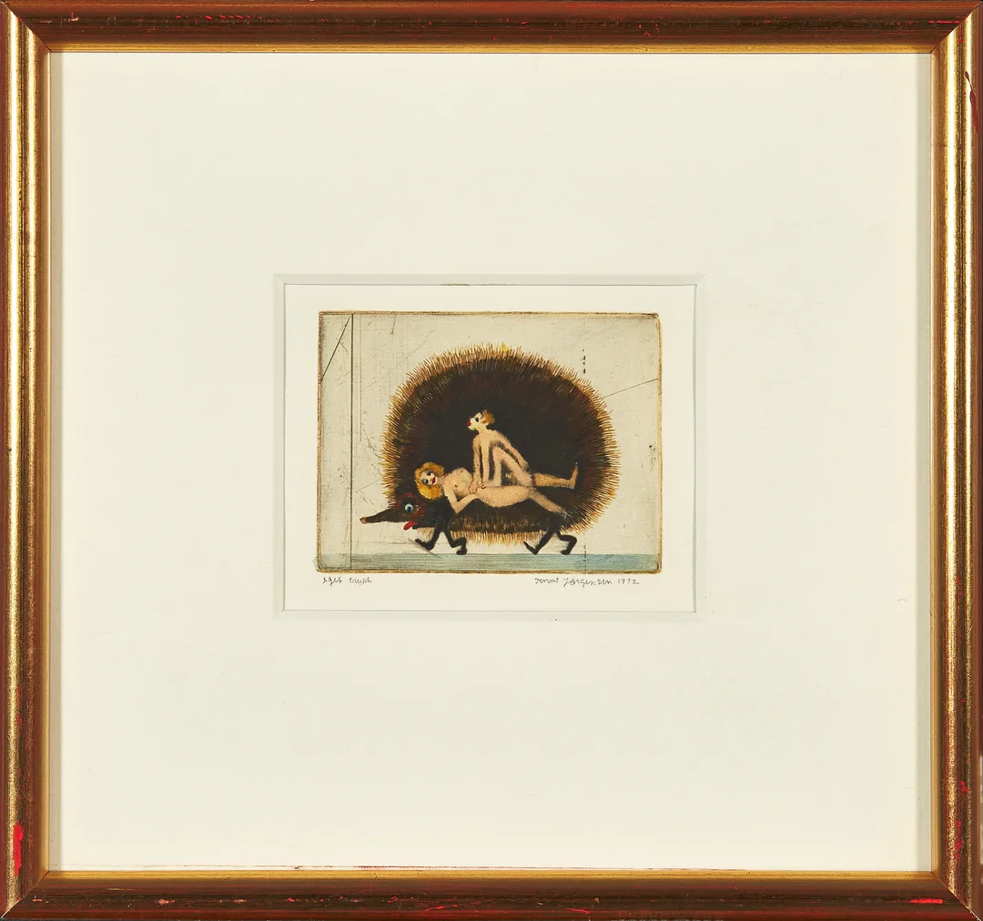 Jørgensen, Knut — Komposisjon, 1972 — Kunst/Grafikk — Blomqvist