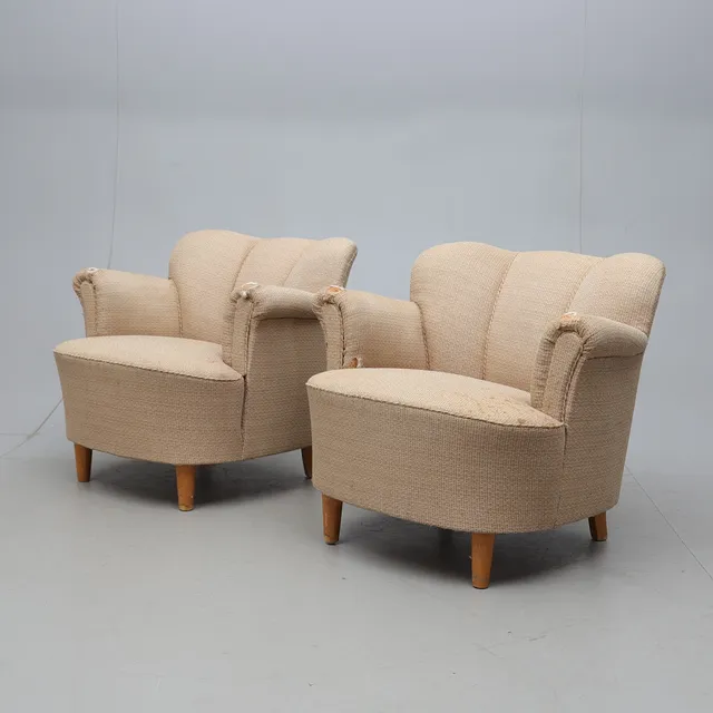 FÅTÖLJER, 1 par, Swedish Modern, 1940-tal.