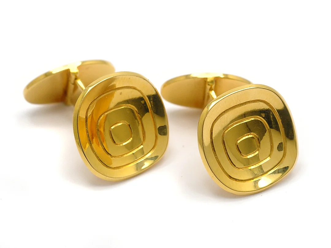 MANSCHETTKNAPPAR, 18K guld, vikt 17,9 g, Atelier Borgila, Stockholm 1929, orginaletui. — Smycken/Manschettknappar — Kaplans