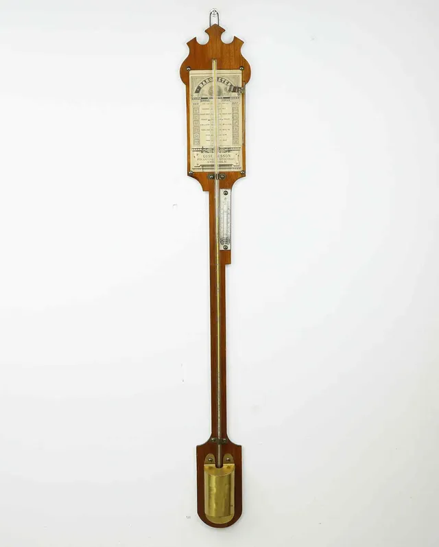 BAROMETER, Gust Nilsson, optisk och meteorologisk instrumentmakare, Stockholm, omkring sekelskiftet 1900.