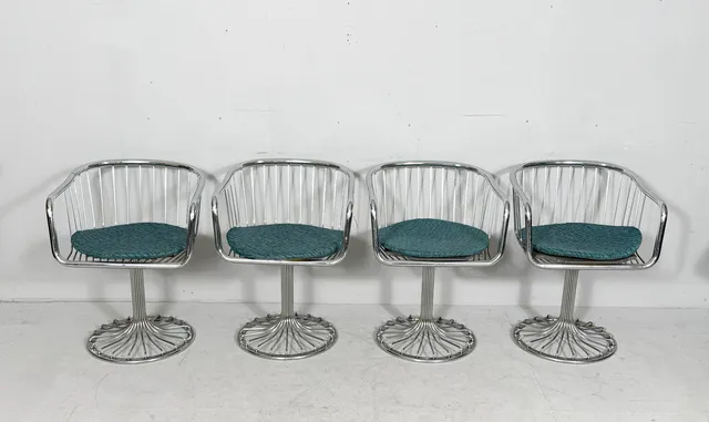 GASTONE RINALDI. Mid Century Sessel/Stühle, Italien, 1970er Jahre.