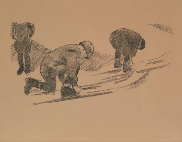 Werenskiold, Erik — "Ut på ski"