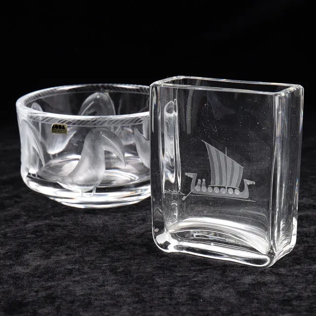 VAS OCH SKÅL, glas, Höglund/Edenfalk, 1900-talets andra hälft.