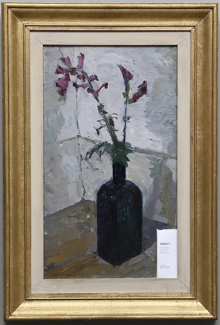 EINAR ROSÉN. Olja på pannå, signerad och daterad -46. — Paintings — Gomér & Andersson Linköping
