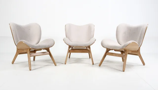 Anders Klem for Umage. Three armchairs model A Conversation Piece Low, oak (3)