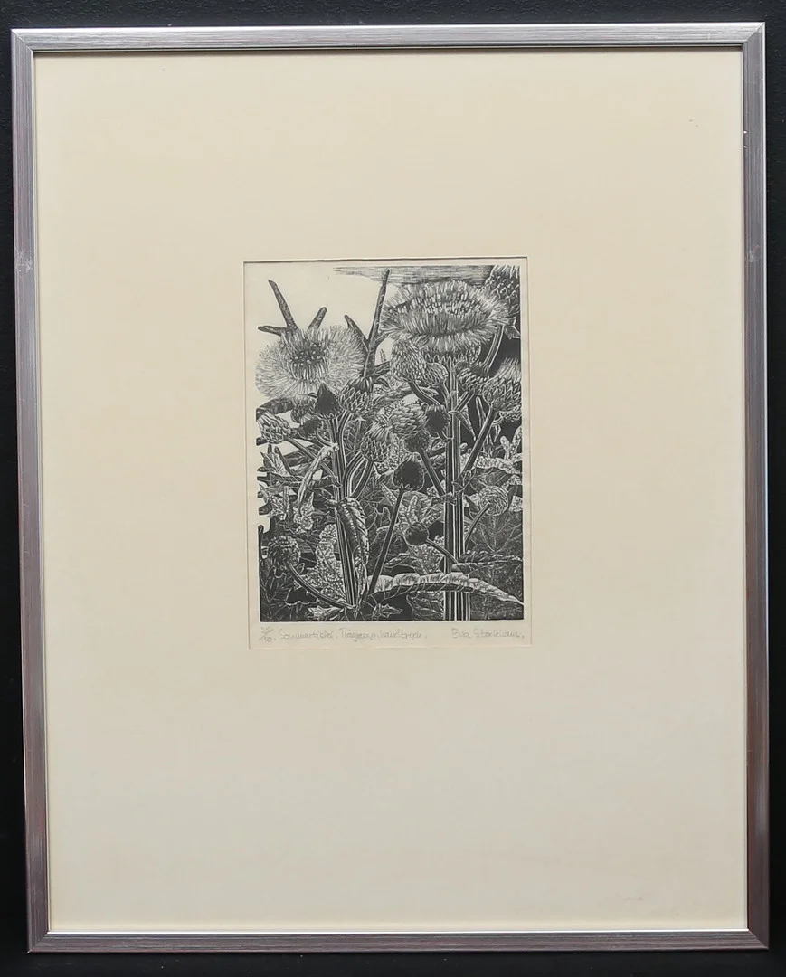 EVA STOCKHAUS. handtryck, signerad och numrerad 25/50. — Engravings & Prints — Gomér & Andersson Linköping