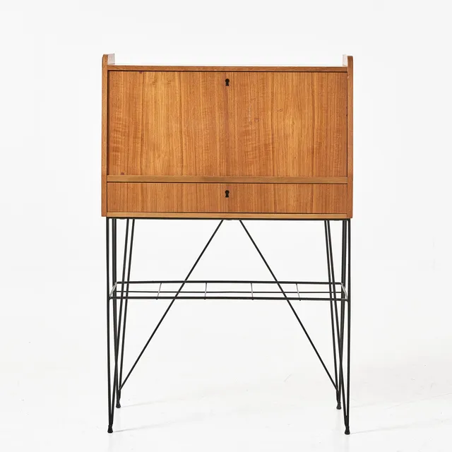 SKRIVSEKRETÄR, teak, IKEA, modell "Bang", 1950/60-tal.
