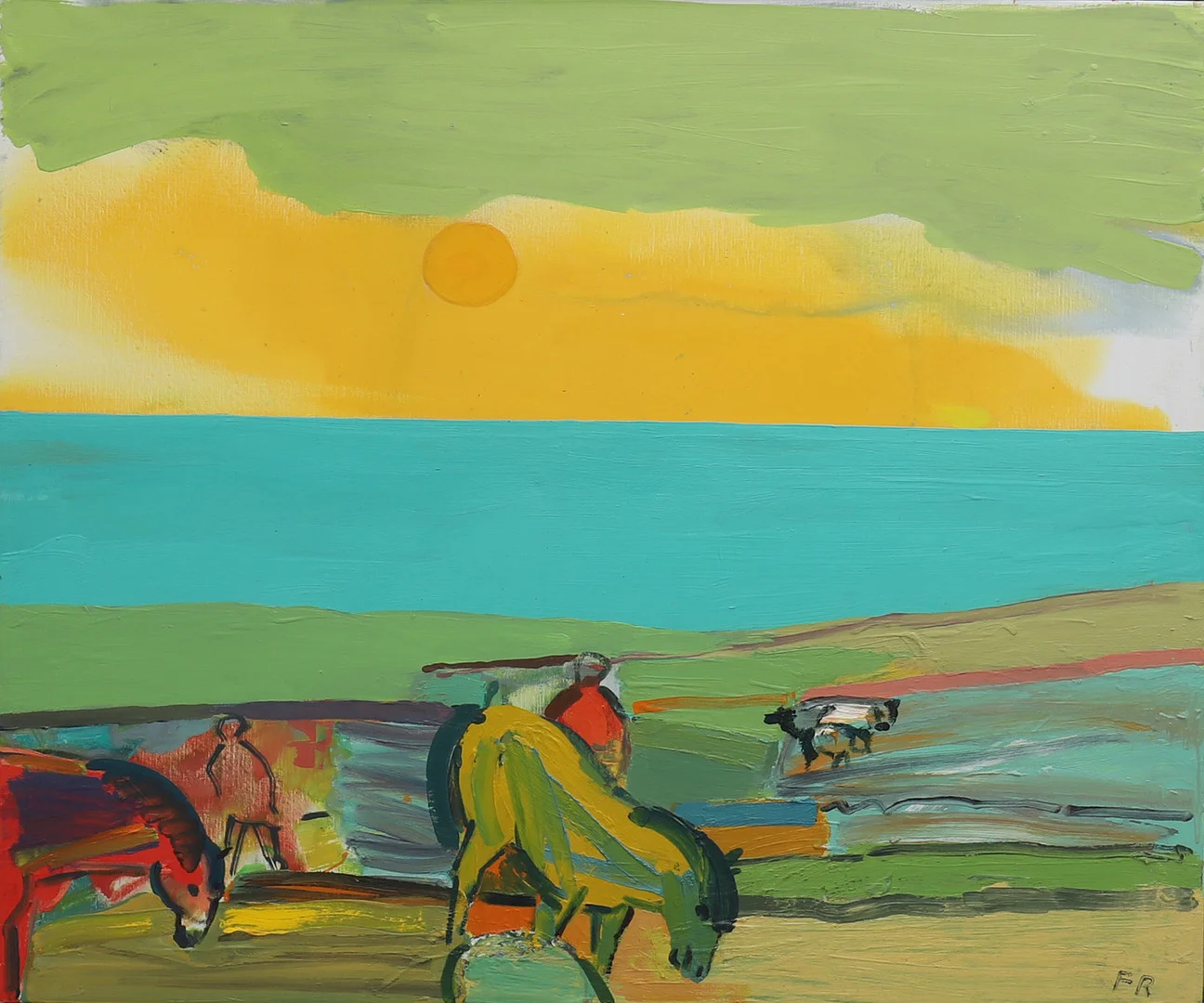 FREDRIK ROHDE. LANDSKAP VID HAVÄNG. — Paintings — Crafoord Auktioner Lund