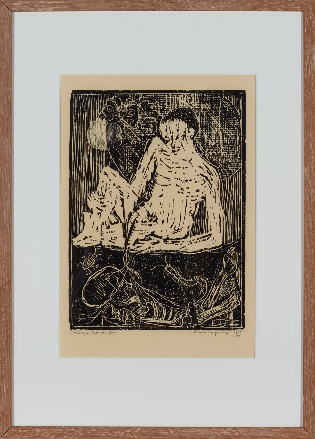 Johannessen, Erik Harry — "Meditasjon" 1935/1946 — Kunst/Grafikk — Blomqvist