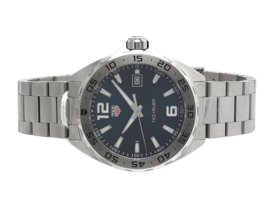Tag Heuer, Formula 1, herrur, stål, quartz, 41mm, Refnr: WAZ1118, Snr: WHM3874, safirglas, datum, viklås (små repor), cert nov-21, box & ytterkartong — Klockor/Heuer — Kaplans